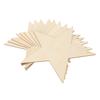 8Pcs Wooden Star Ornaments Blank Unfinished Small Christmas Tree Hanging Decoration DIY Crafts Accessories 5 Pointed Star