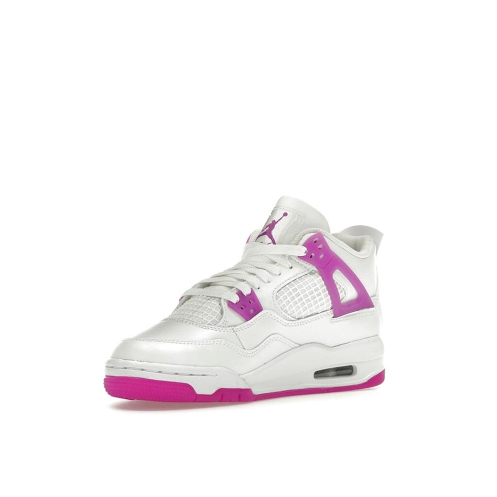 Air Jordan 4 Retro GS Hyper Violet Scarpe da Ginnastica per Bambini Bianco FQ1314-151