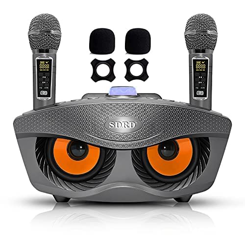 [Second-Generation Upgrade] Karaoke Microphone, Speaker Microphone Set with Sound Card (Male/Female/Child Voices), High-Powered Microphone, and Two Ha