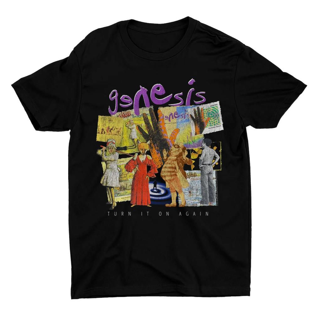 Genesis Band Foxtrot Album Tee Shirt Classic Black Unisex S-2345XL EM0706 Unisex T-Shirt S