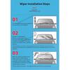 Front New Silicone Coating Wipers Windshield Windscreen Blades for Ford Focus MK1 1998 - 2005 Car Wiper Accessories 1999 2000