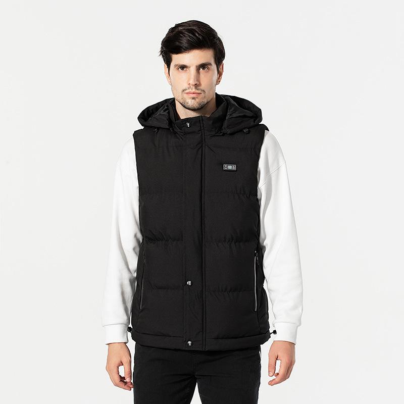 Gilet riscaldato intelligente USB da uomo a 15 zone con display
