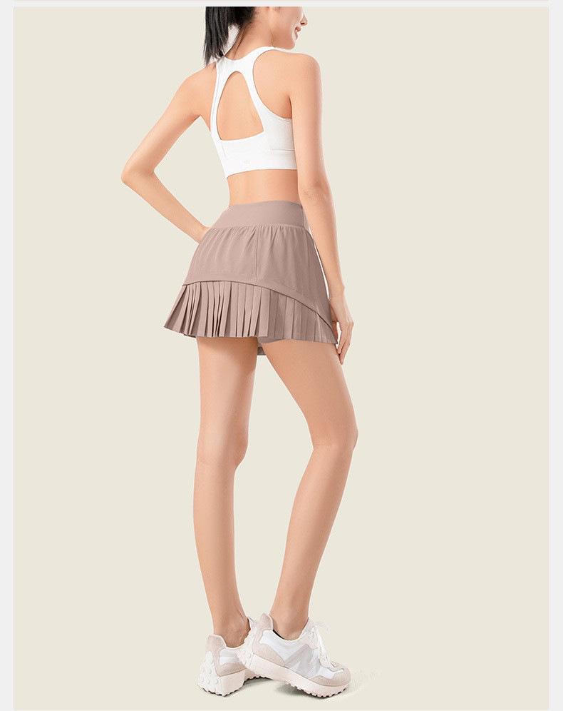 Women's Quick-Dry Elastic Sports Shorts Skirt for Yoga & Dance