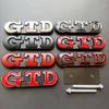 3D Metal Car Front Grill GTD Logo Emblem Badge For Volkswagen VW Golf 3 4 5 6 7 7 MK4 MK5 MK6 MK7 Rear Trunk Sticker Accessories