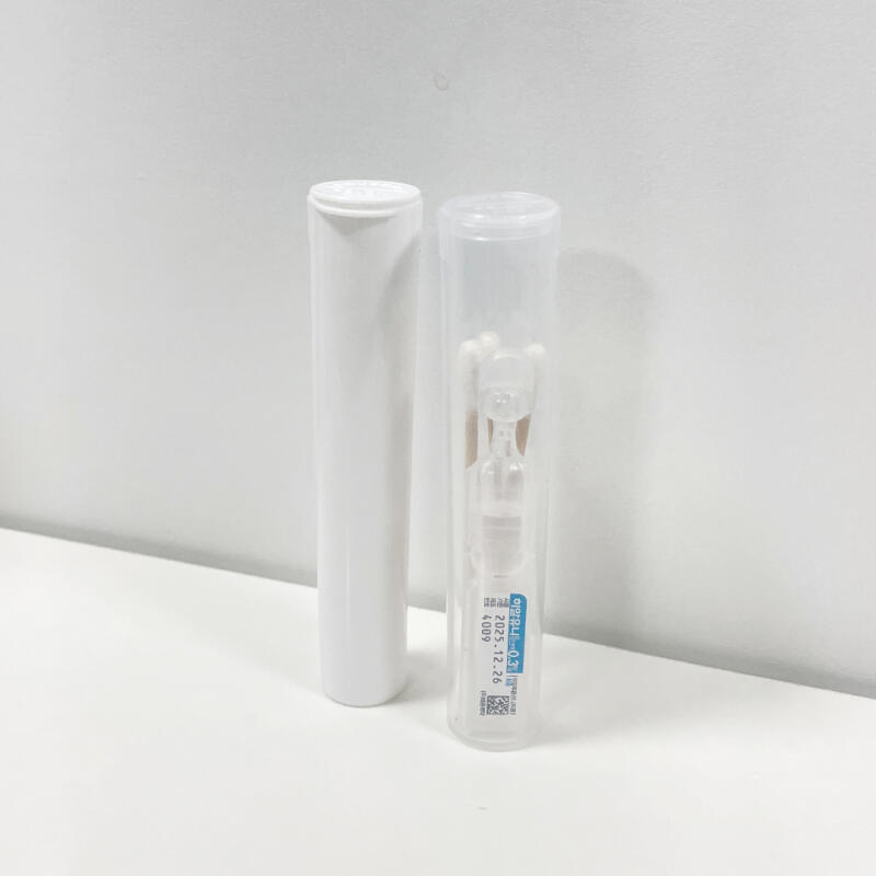 Portable disposable artificial tears case cotton swab storage container white