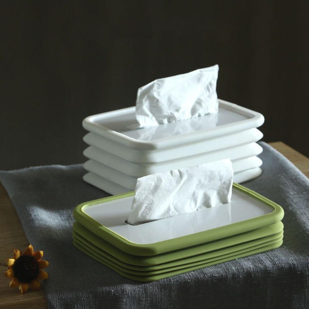 Silicone Tissue Storage Box Creative Towel Dispenser Portable Car Paper Case  Kitchen