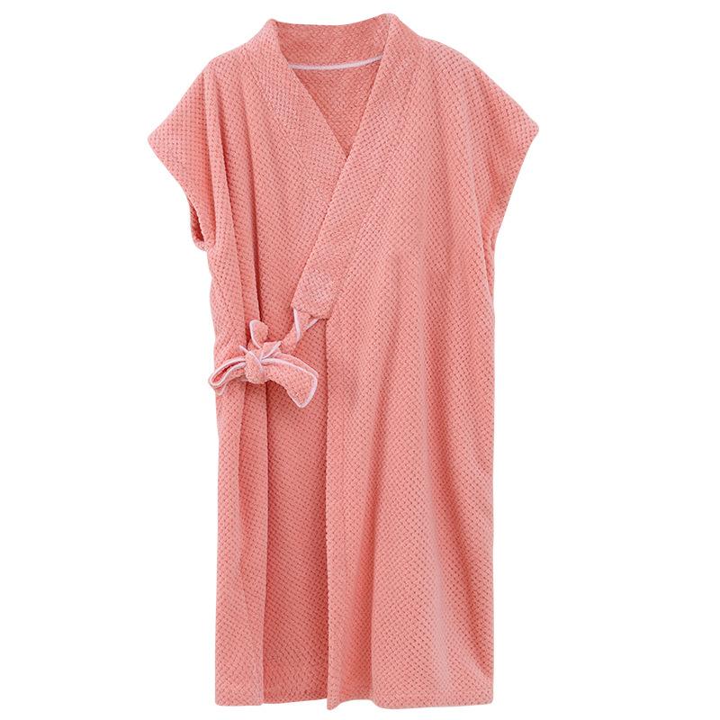 Bathrobes Are Soft and Absorbent Thickened and Wearable Bath Towels Adult Women's Home Hotel Bath Bathrobes Bath Skirts