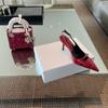 Fashion New Style Women's Embroidered One Word Belt Buckle Pumps Pointed Toe Shallow Ankle Strap Women Pumps Latest Fashion Dress Pumps
