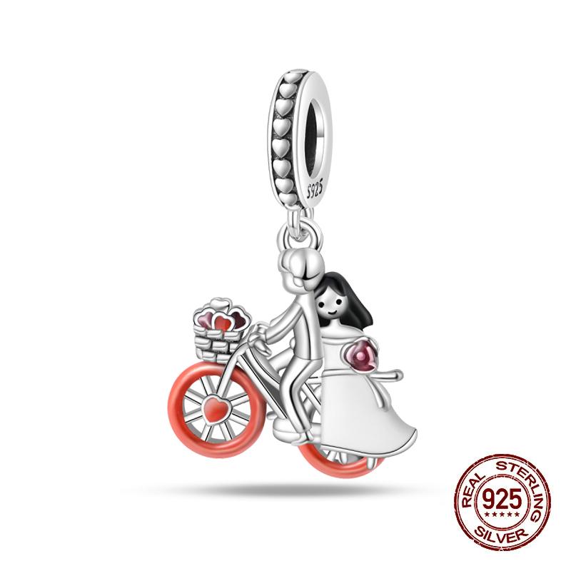 Neue Kupfer Romantische Liebesbrief Hochzeit Ringe Charms Perlen Passend für 3mm Original Armband DIY Schmuck Verlobungsgeschenke