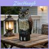 Garden Decor Owl Repeller With Moving Head For Bird And Rodent Deterrent In Yard