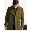 Men's Clothing British Mid to Long Length Long Sleeved Woolen Coat Jacket