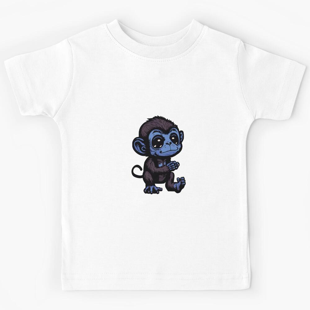 Little Monkey Blue Kids T-Shirt 130