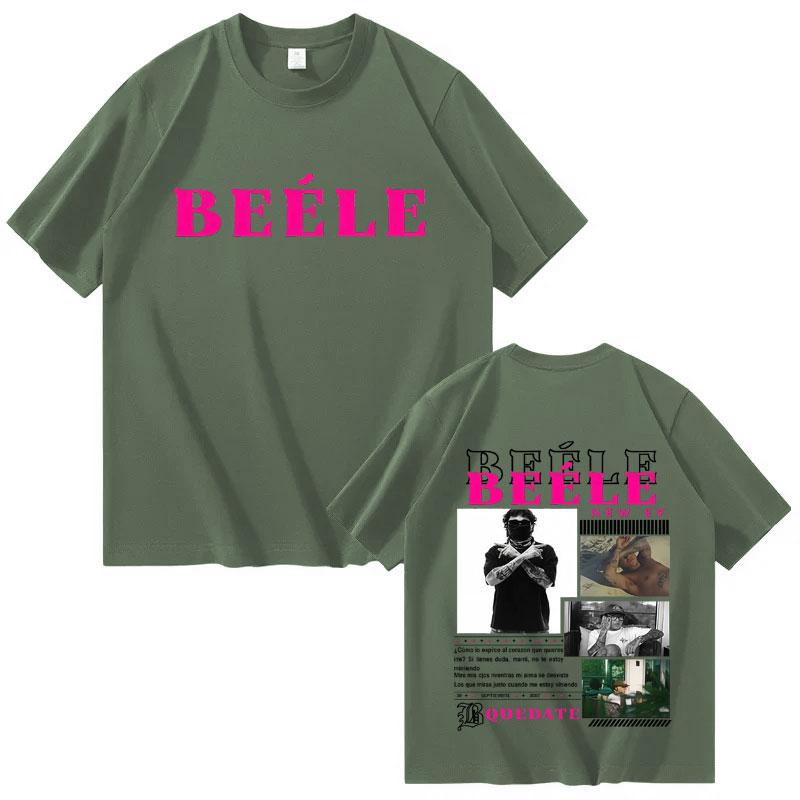 

Rapero Beele Borondo Merch Mens High Quality Short Sleeve Tshrit Hip Hop Fashion Crewneck Tee Streetwear Cozy Tshrits Hot Sale 4XL