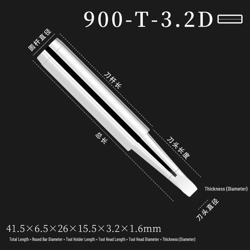 Lead-Free 900M Knife-Type Soldering Iron Tip for 936 Constant Temperature Stations, Eco-Friendly