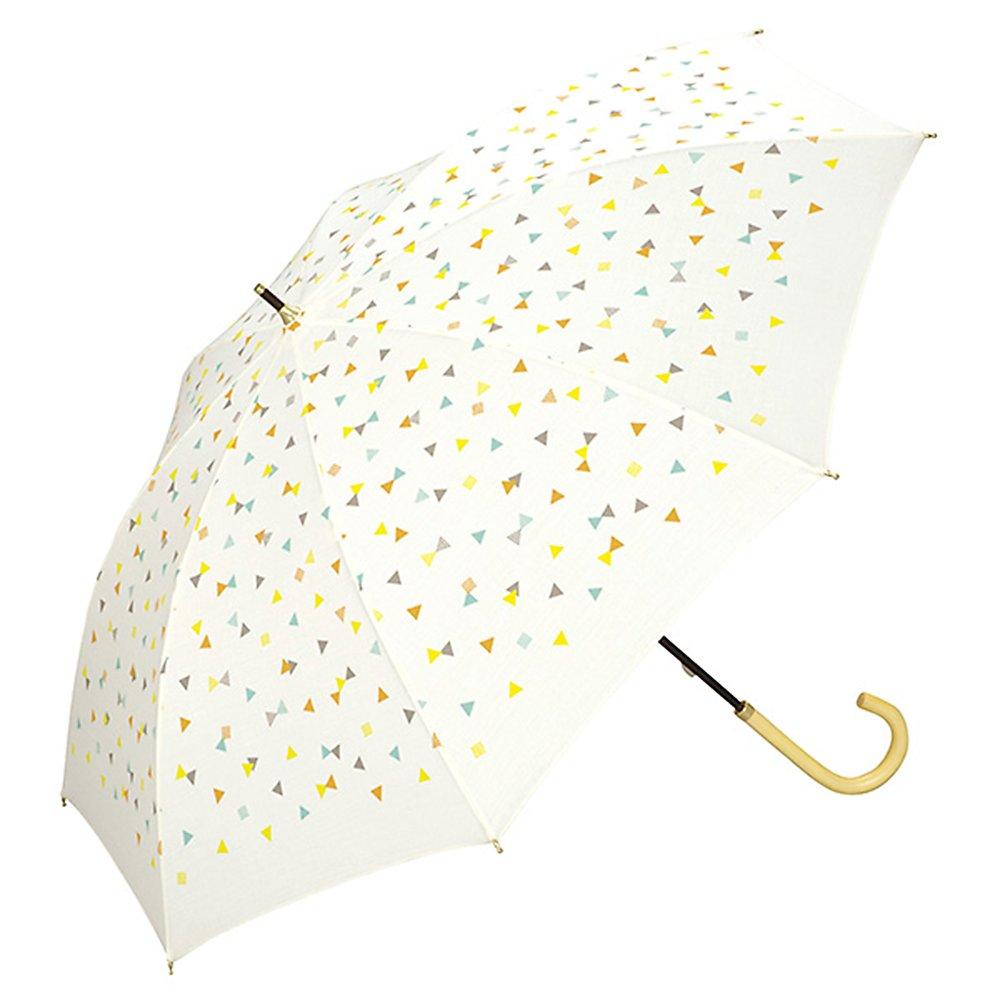 

World Party Parasol Long Umbrella Off White White 50cm Ladies Sankaku OF 81-8419