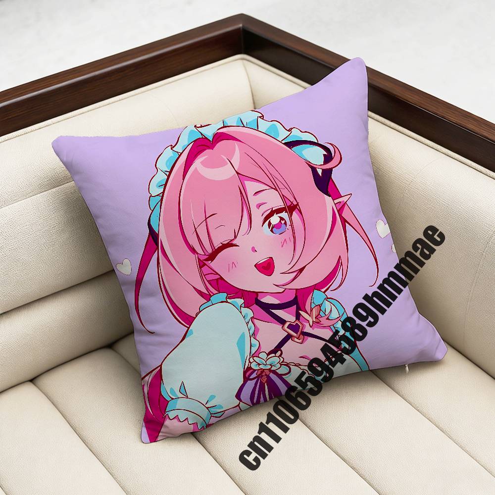 For Honkai Impact 3 Elysia Throw Pillow Case Sham 45X45Cm Decoration Square Sofa Pillowcase Pad Cover