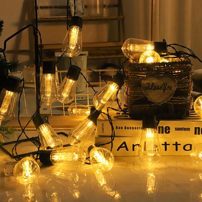 Solar LED Fairy String Light Bulb IP65 Waterproof Outdoor Garland Lamp For Garden Christmas Wedding Party Furniture Decoration
