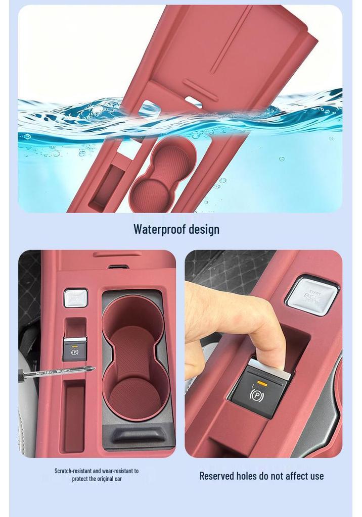 Jetta VS8 Center Console Silicone Protective Pad & Wireless Charging Mat