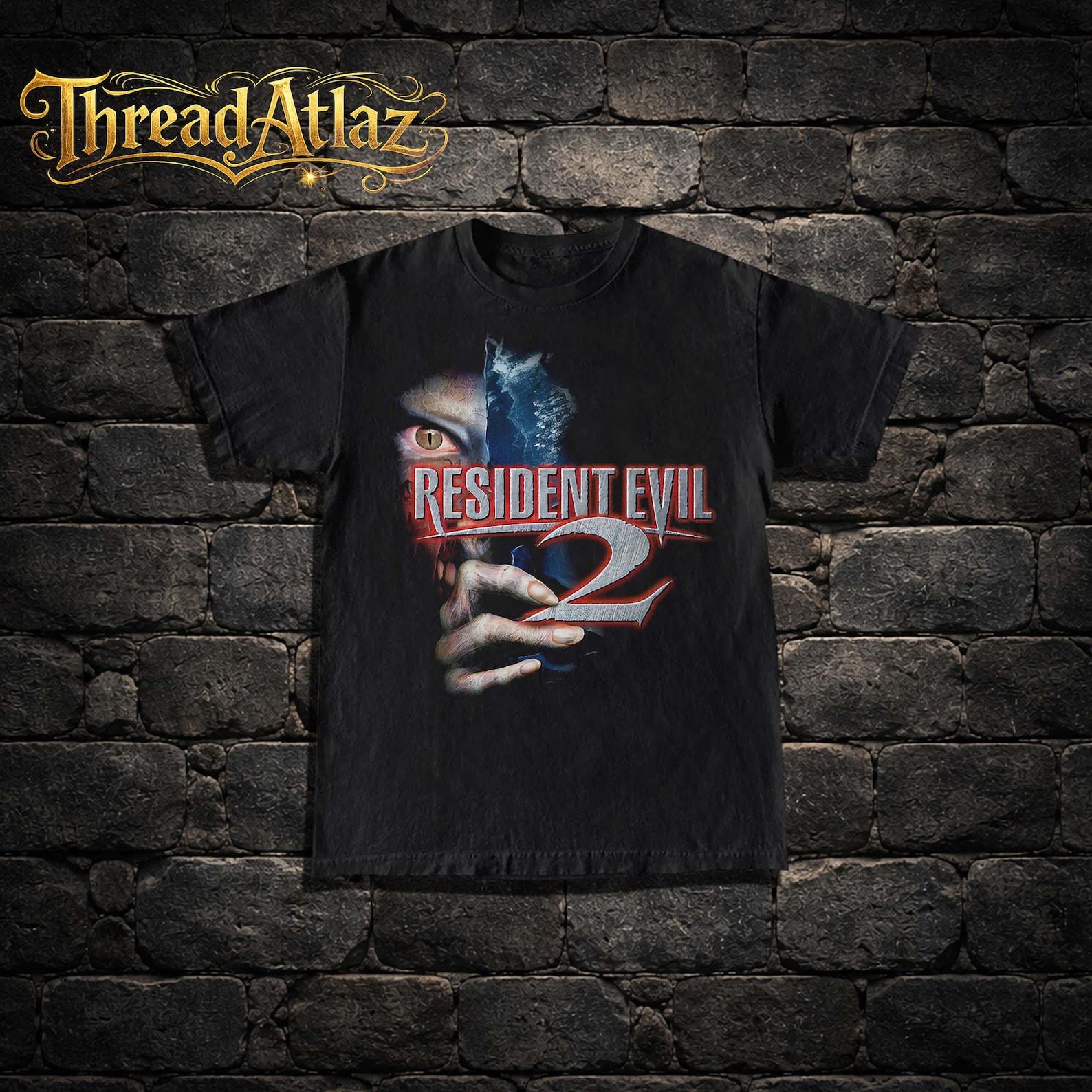 Resident Evil 2 PS2 Tee - 2000s Vintage Horror Game Shirt 4XL