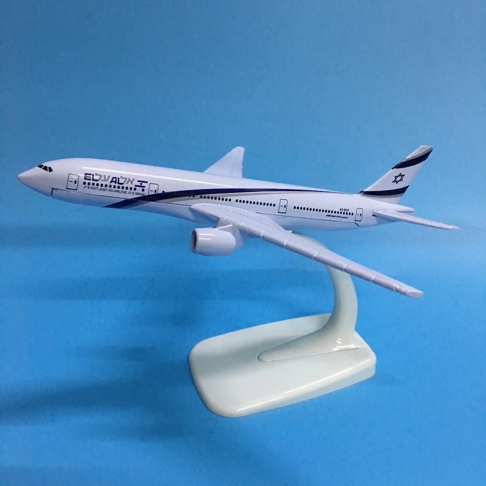 Jason Tutu Plane Model Airplane Israel Boeing B777 Aircraft Model Diecast Metal 1:400 16cm Model Airplanes Plane Toy Gift