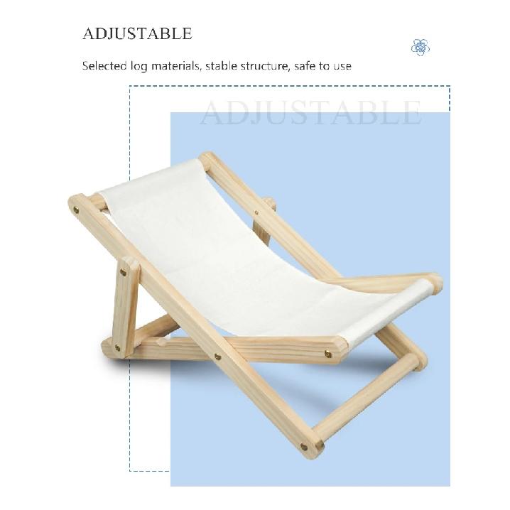 New Arrival Sublimation Blank Linen Cat Hammock Beach Chair Cat Furniture Original Cozy Cat Lounger