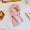 Gestrickter Schal Damen Wolle Winter Warme Schals Helles Einfarbiges Design Verdickter Schal Weicher Kaschmir-Pashmina Hals
