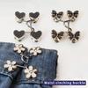 1 Paar Hosenbundstraffer Blumenform Hosenbundstraffer Pins Zum Annähen Nicht Nötig Abnehmbare Hosenbundclips für Hosen Jeans Röcke