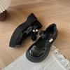 Platform-soled College Style Pearl Japanese Jk Small Leather Shoes Women's Sweet and Cool Skirt Mary Jane Shoes Spring New Models