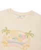 COVERNAT WOMAN Crop Beach Farm T-Shirt Ivory