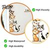 Animal Pattern Window Clings Cute Cartoon Cats/Dogs Wall Stickers, Waterproof PVC Decals, Peel And Vivid Theme Stickers Stick Decorative Murals