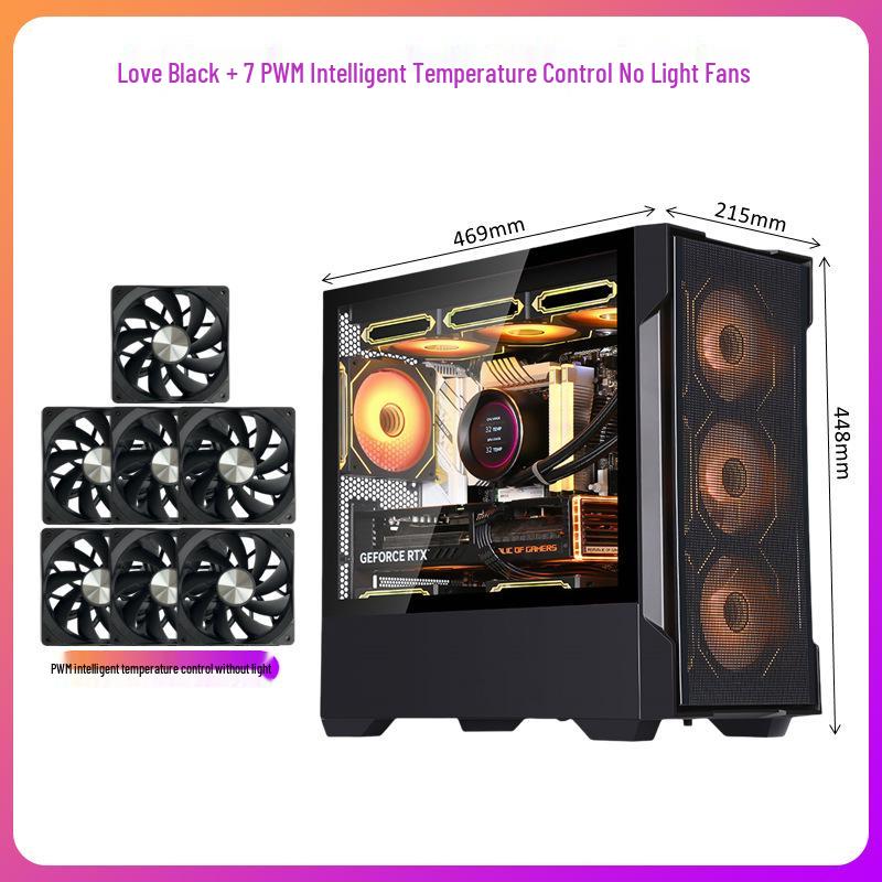SAMA God of Light Mini White mATX240 Case with Transparent Side Panel