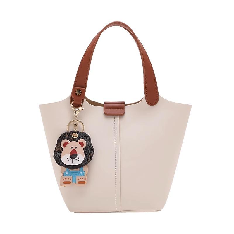 Fengji Light Luxury Versatile Popular Bag Women 2025 New Commuter Versatile Vegetable Basket Bucket Bag Tote Messenger Bag