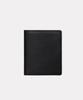 Matt Saffiano Cowhide Mini Wallet (Black + Steel Blue) W22762