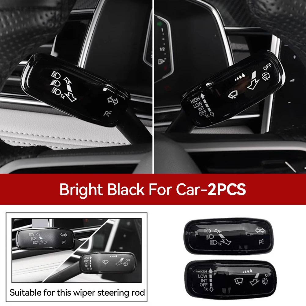 

2pc Steering Wheel Wiper Switch Trim Headlight Switch Control Cover for VW Polo Golf 7 Golf 8 Jetta Tiguan Accessories 2018-2026