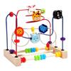 Wooden Stringing Beads for Toddlers 1-3: Animal & Fruit Blocks for Early Education & Hand-Eye Coordination