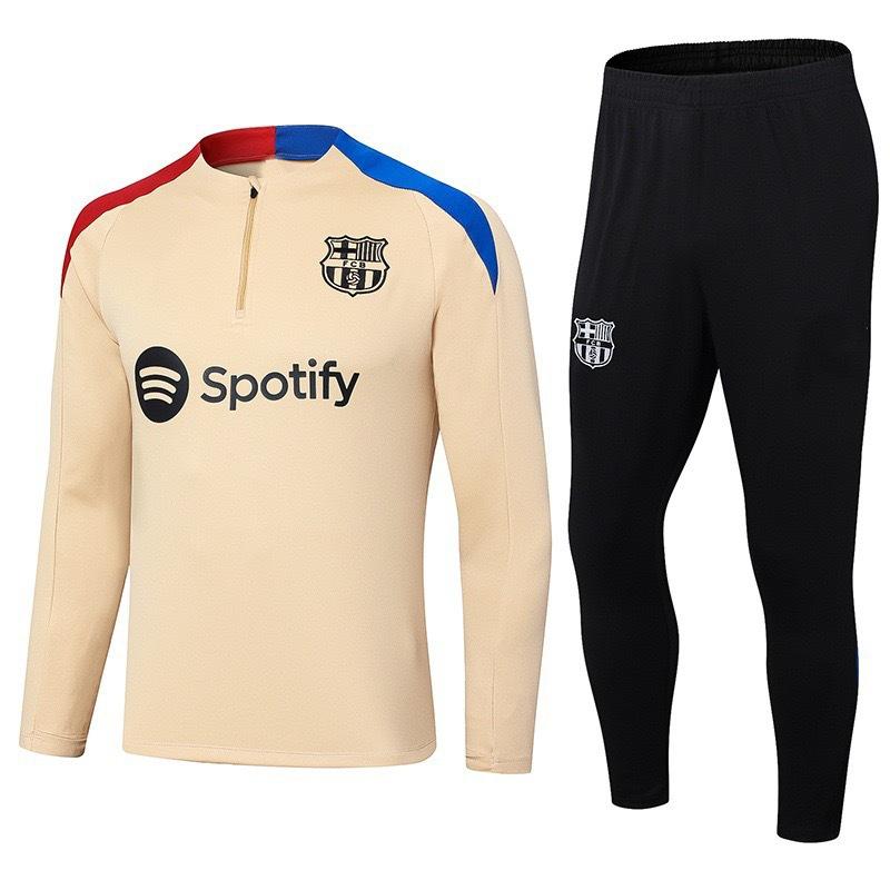 Autumn And Winter Real Madrid Barcelona Arsenal Training Suit Long Sleeve Half Zipper Football Suit Sportswear Adult Suit