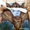 Owl Duvet Cover Set Cute Bird Polyester Comforter Cover For Boys Girls Kids Bedding Set King Size Quilt Cover With Pillowcase