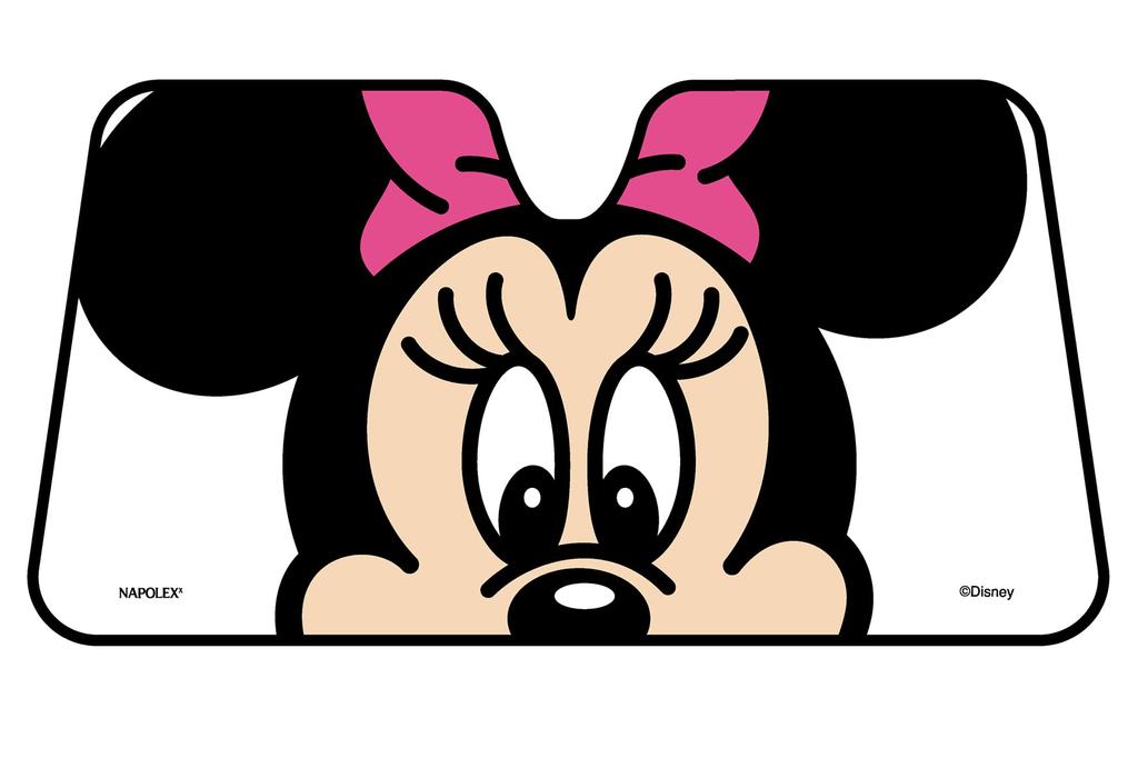 Napolex Car Sunshade for Front No Suction Cups Compatible with Standard Cars and Disney Minnie Mouse Use, Required, 1350x700mm, SUVs, Design, WN-54