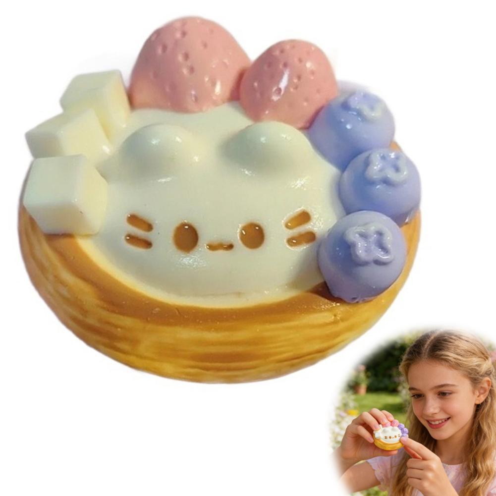 

Simulated Pinching Food Dessert Series Toast Handmade Stress Relief Silicone Food Grade Pinch Non Toxic Odorless Mud Kid Gift