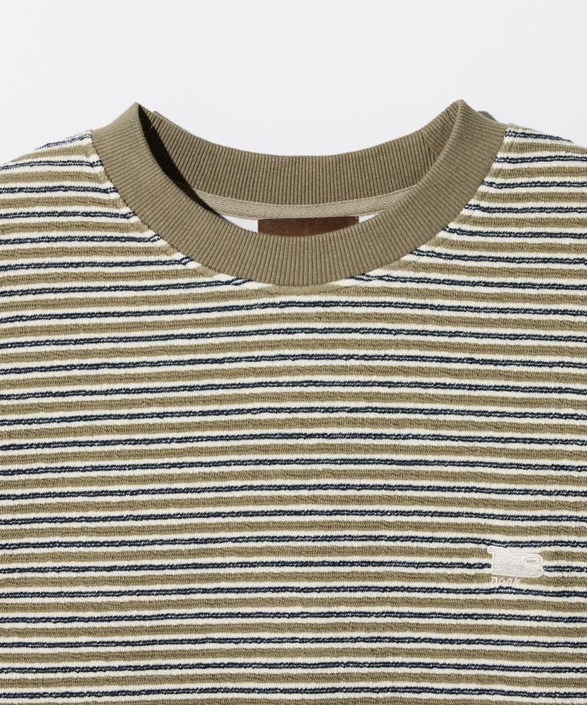 STCO Diems Jacquard Stripe T-Shirt_Khaki (Oversized)_Dtsxa62Otk