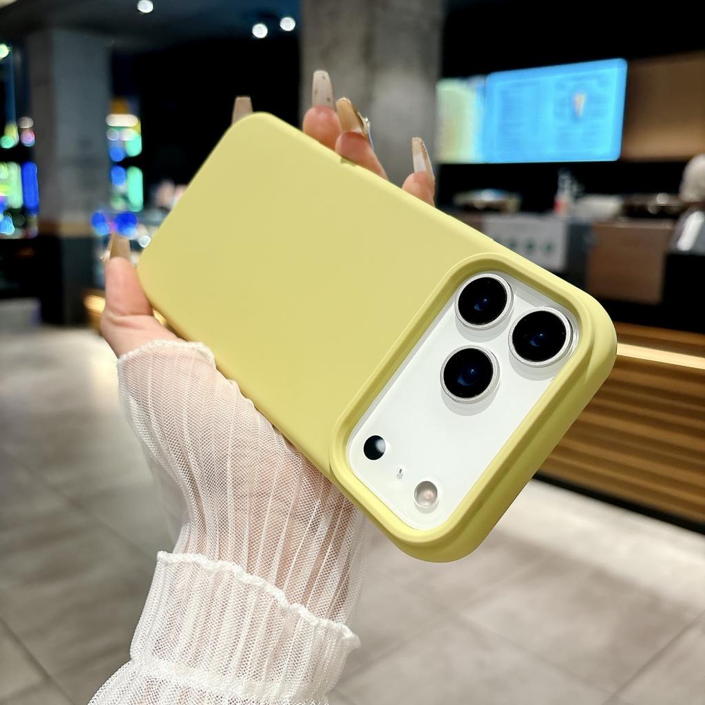 Official Liquid Silicone Fluorescence Candy Color Phone Case For iPhone 17 Air Pro Max Original Colorful Shockproof Bumper Cover