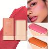 Multifunctional Blush Stick Large Capacity Face Eye Lip Natural Nude Makeup Trim & Brighten Solid Blush Stick Blush Cream Women Makeup
