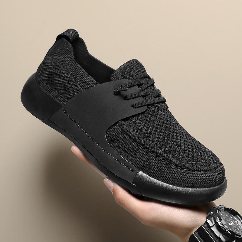 

Large size explosive fly-woven mesh men s sports shoes, trendy fashion men s shoes, new casual versatile shoes 44