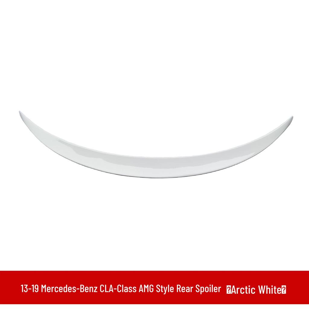 Compatible Rear Spoiler and Brabus Front Lip Kit for 2013-2019 Mercedes-Benz CLA-Class W117 with AMG Modifications