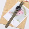 Premium Nylon Watch Band Ribbed Strap 18mm 20mm 22mm 24mm Military Ballistic Fabric Replacement Watchband Army Green Black Belts