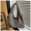 Fashion Personalized Large-capacity Tote Bag Women's New Casual Corduroy Handbag Versatile Shoulder Underarm Women's Bag