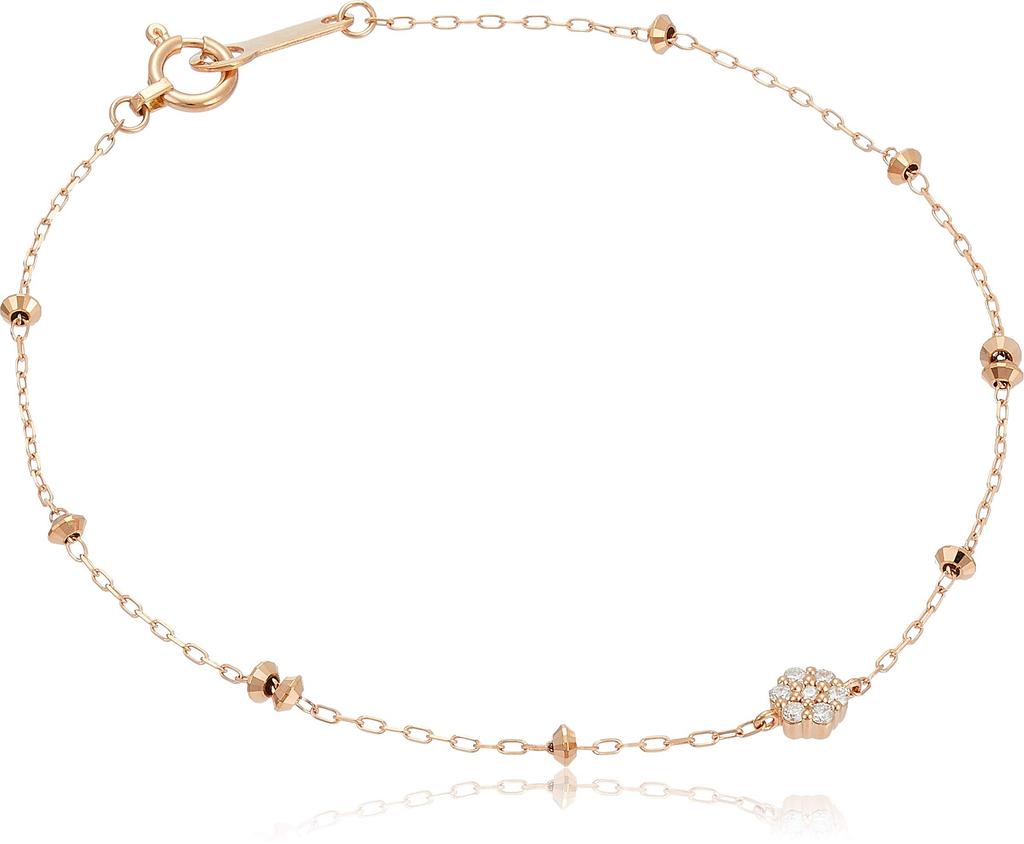 Diamond K18 Pink Gold Bracelet 111741133102 4℃ (PG)