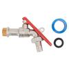 Lockable 1/2 Inch and 3/4 Inch Outdoor Garden Tap Ball Valve for Water Flow Control with Secure Closure Design