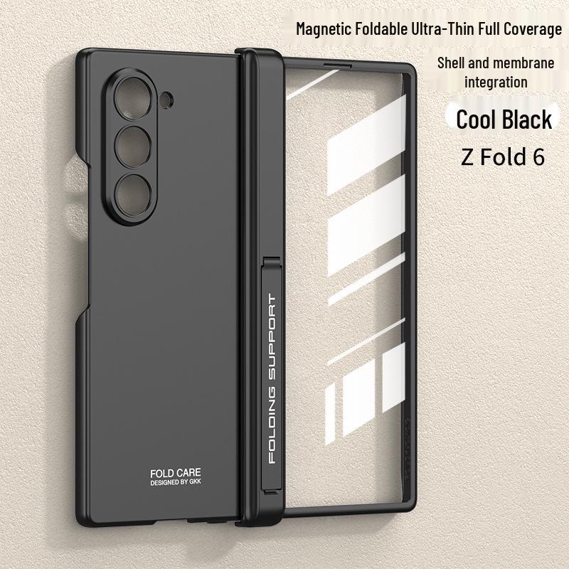 Samsung Z Fold6 Frosted Magnetic Hinge Case with Side Bracket