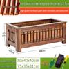 Heavy-Duty Outdoor Anti-Corrosion Wood Planter Box